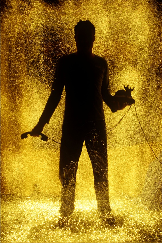 Phone keeper, 2007 - Light Painting Photography by Dimitris Cassaras