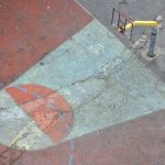 School basketball ground, Thessaloniki, Greece, November 2015